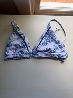 Seafolly Love Bird Fixed Tri Bra Triangle Bikini Top